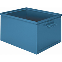 Steel Stacking Box, 7.5" W x 13" D x 6" H, Blue CA813 | CTEC Supply
