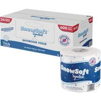 Snow Soft™ Premium Toilet Paper, 2 Ply, 600 Sheets/Roll, 145' Length, White JO164 | CTEC Supply