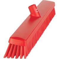 Heavy-Duty Push Broom, Fine/Stiff Bristles, 24", Red JQ214 | CTEC Supply