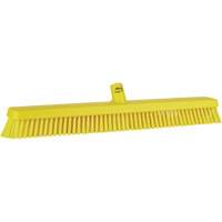 Heavy-Duty Push Broom, Fine/Stiff Bristles, 24", Yellow JQ216 | CTEC Supply