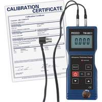 Thickness Gauge with ISO Certificate, Digital Display, Ultrasound, 0.05" to 7.9" (1.5 mm to 200 mm) Range NJW234 | CTEC Supply