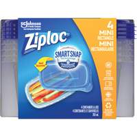 Ziploc<sup>®</sup> Mini Rectangle Food Container, Plastic, 355 ml Capacity, Clear OR133 | CTEC Supply