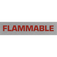 "Flammable" Special Handling Labels, 5" L x 2" W, Black on Red PB421 | CTEC Supply