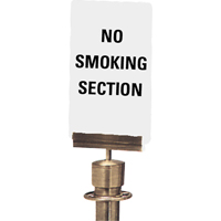 "No Smoking Section" Crowd Control Sign, 11" x 7", Plastic, English SG139 | CTEC Supply