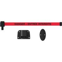 Plus Wall Mount Barrier System, Plastic, Screw Mount, 15', Red Tape SGQ823 | CTEC Supply