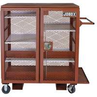 Mobile Mesh Cabinet, Steel, 37 Cubic Feet, Red TEQ806 | CTEC Supply