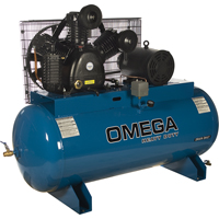 Industrial Series Air Compressors - Horizontal Compressors - Two Stage, 100 Gal. (120 US Gal) TFA073 | CTEC Supply
