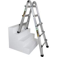 Telescoping Multi-Position Ladder, 2.916' - 9.75', Aluminum, 300 lbs., CSA Grade 1A VD689 | CTEC Supply