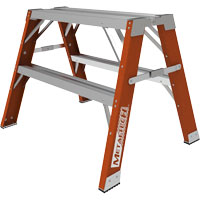 Buildman™ Step-up Workbench, 2' H x 33.5" W x 25.75" D, 300 lbs. Capacity, Fibreglass VD699 | CTEC Supply